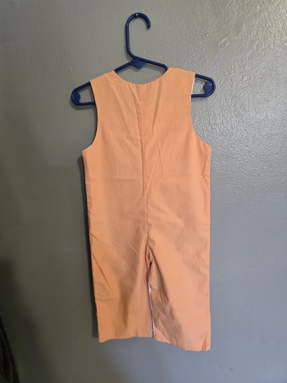 Peach Pumpkin Appliqué Kids Romper